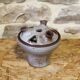 Ceramic flower pick Jeanne and Norbert Pierlot