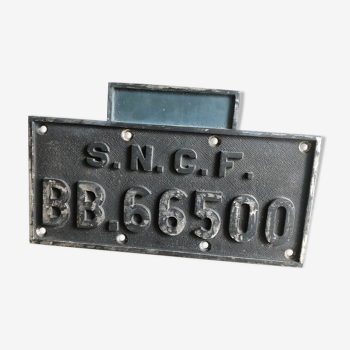 Former SNCF locomotive plate