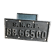 Former SNCF locomotive plate