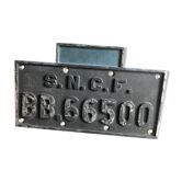 Ancienne plaque de locomotive SNCF