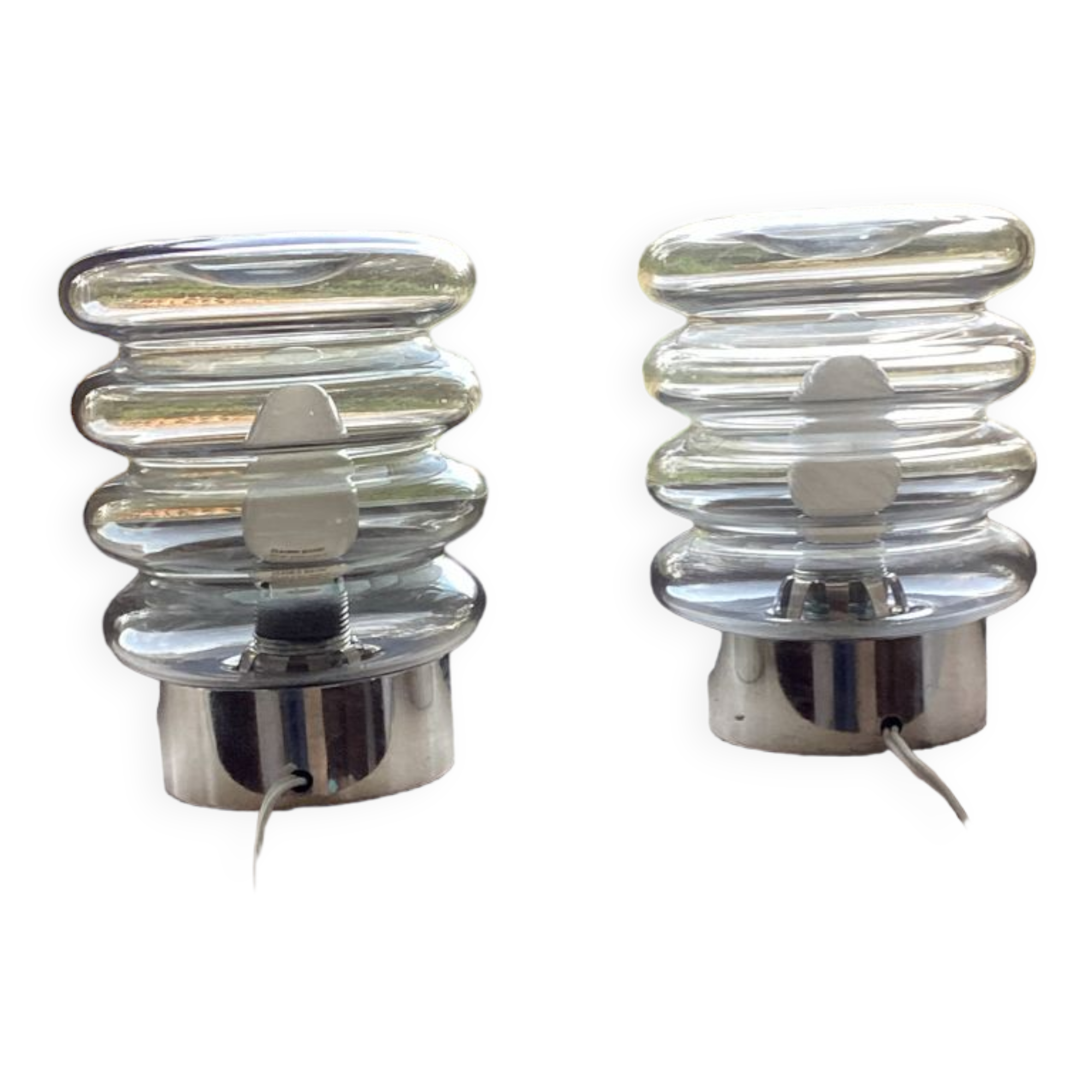 Paire de lampes de chevet vintage