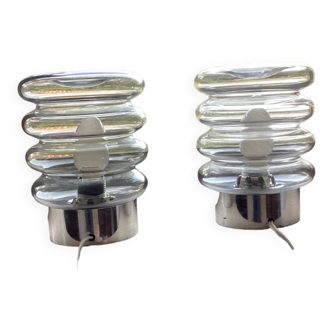 Paire de lampes de chevet vintage