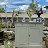 Patinated sideboard 2 drawers and 2 doors