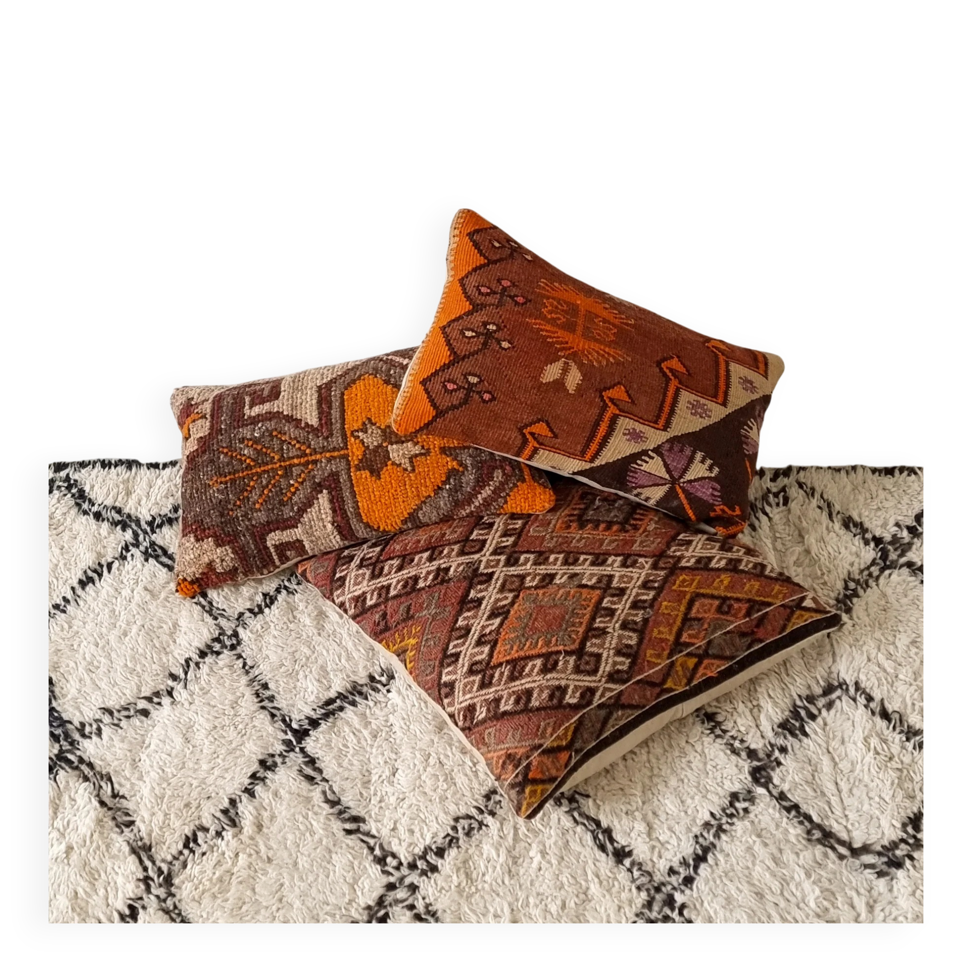 Coussin kilim vintage carré