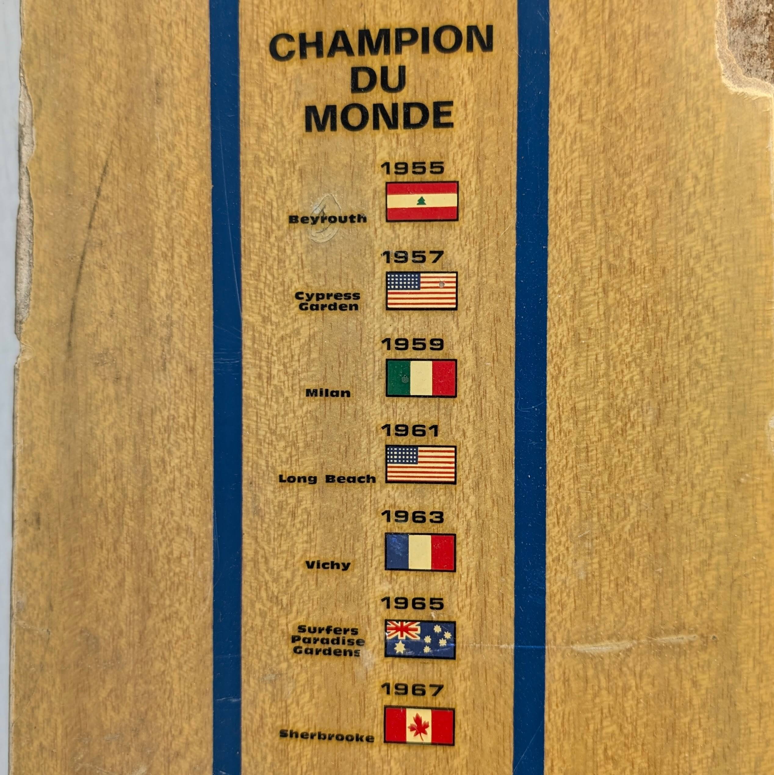 Vintage Reflex water skis