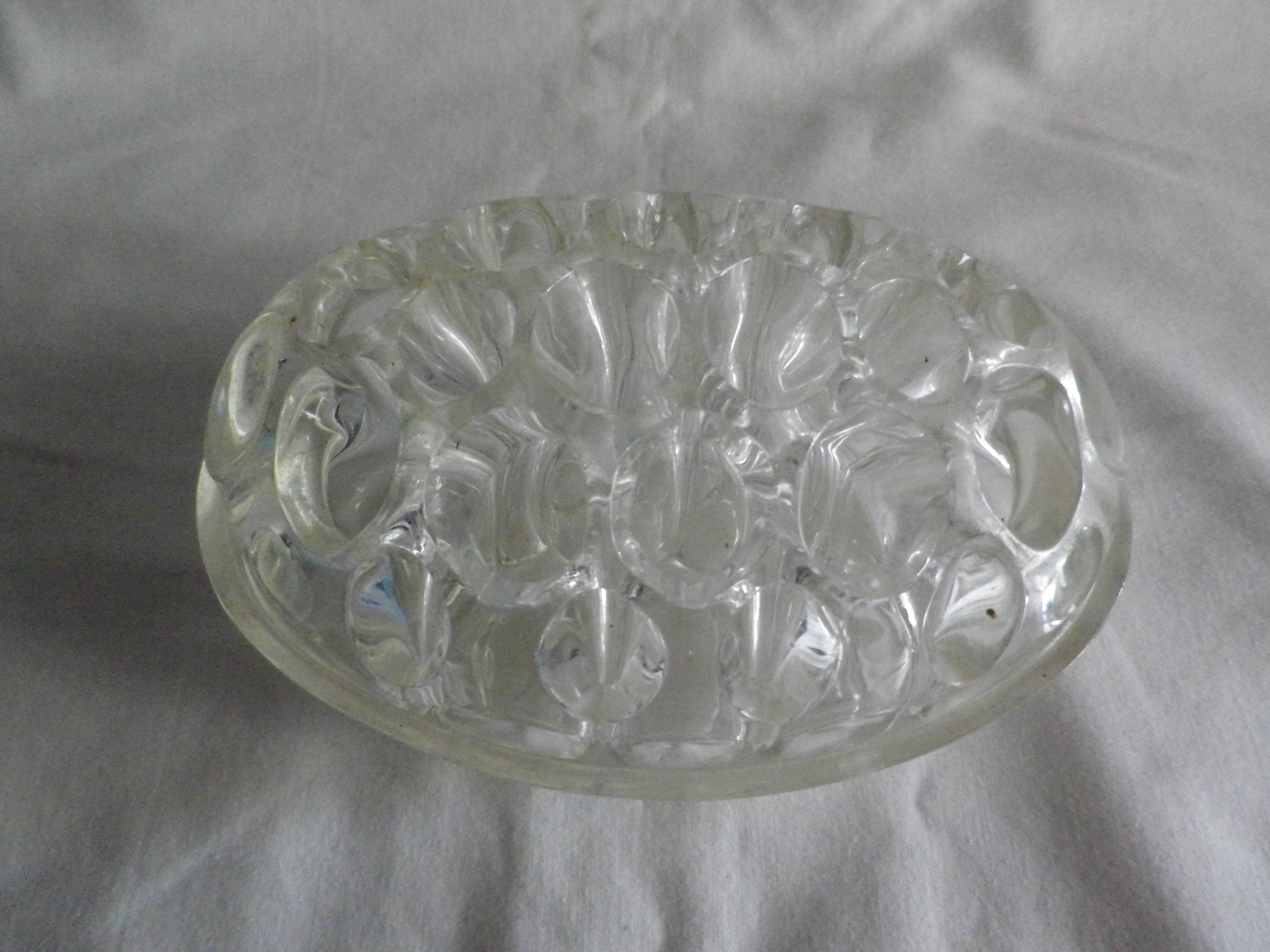 Spade flower glass
