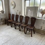 Solid oak chairs Savoyard cap popular art