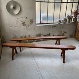 Pair of bench early 1900 oak