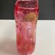 Vintage vase signed in bubble glass.