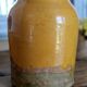 Antique yellow glazed grease pot 19th