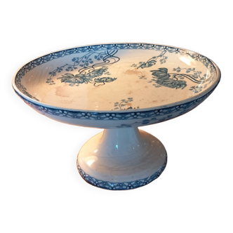 Iron earth compote bowl Sarreguemines