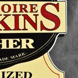 VINTAGE PLAQUE ENAMELED PUBLICITAIRE REDSKIN authorized distributor 30.7 x 26 cm