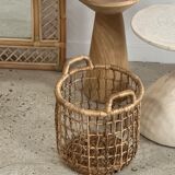 Rattan foot mirror with braces H:2m