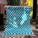 Bluka checkered rug 175x130