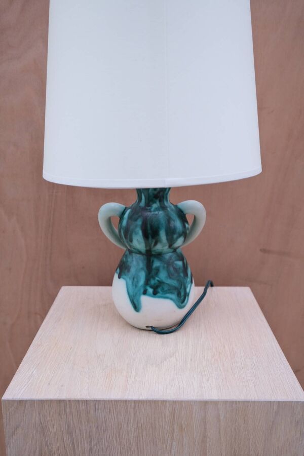 Lampe en céramique émaillé, France 1950