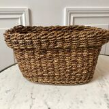 Vintage woven rope basket