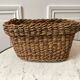 Vintage woven rope basket
