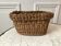 Vintage woven rope basket