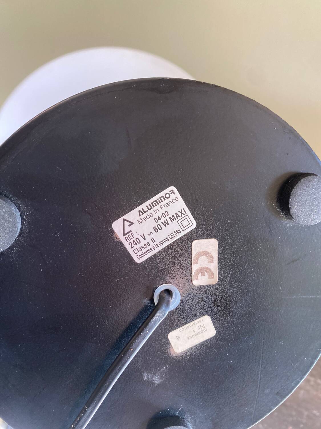 Vintage liner lamp by Aluminor