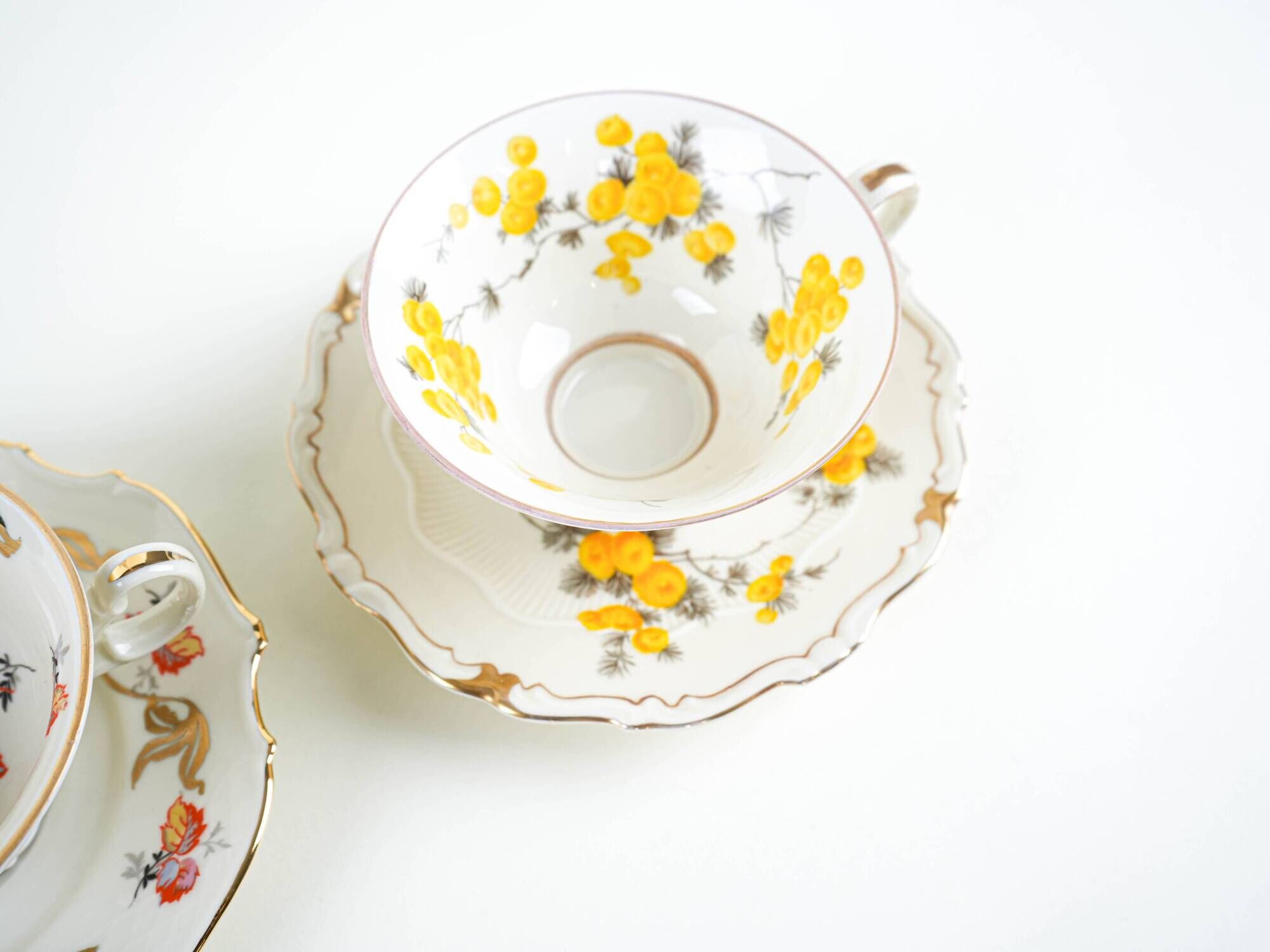 Set of porcelain cups, German design, 20th century, made in Germany