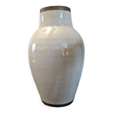 Vase en céramique émaillé blanc