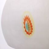 Encased and Blown Glass Pendant with Orange Murrine, Italy