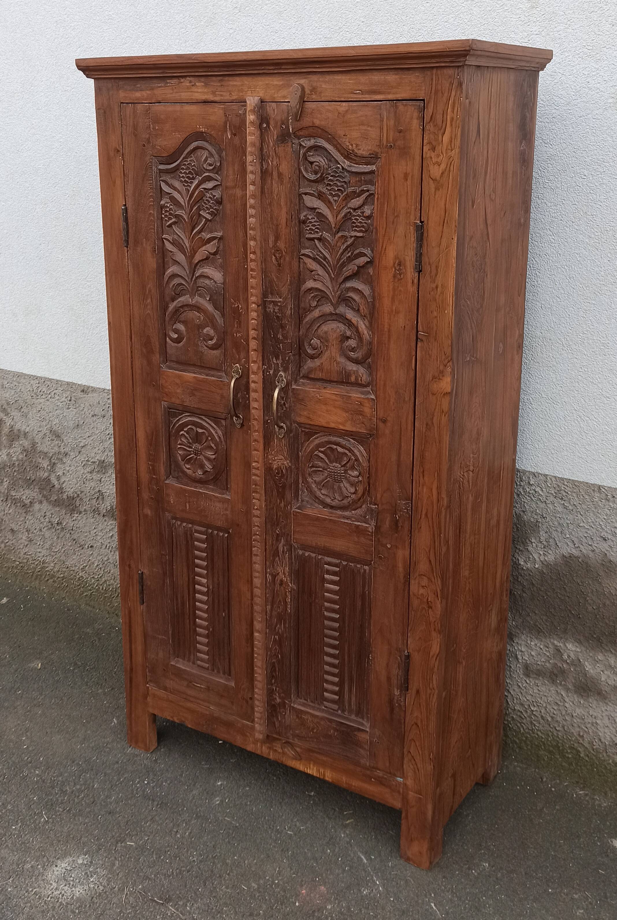 Antique wooden wardrobe