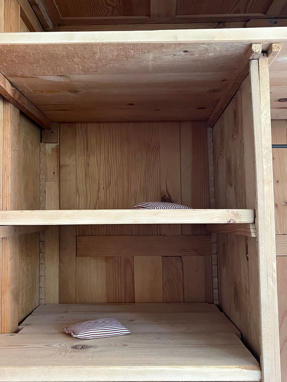 Parisian wardrobe made of solid wood