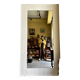 White wooden mirror 245 x 125 cm