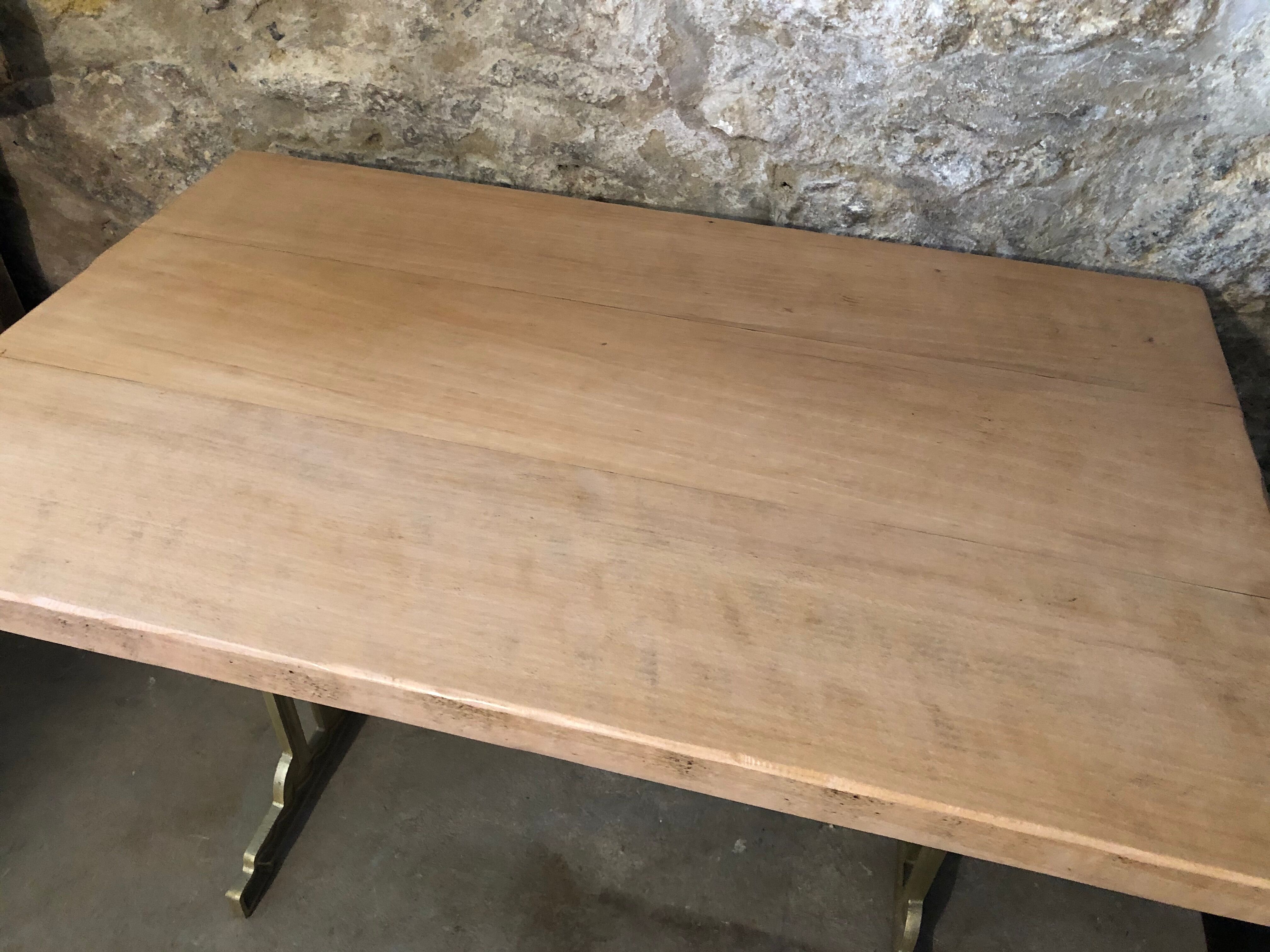 Louis Vuitton metal wood console table