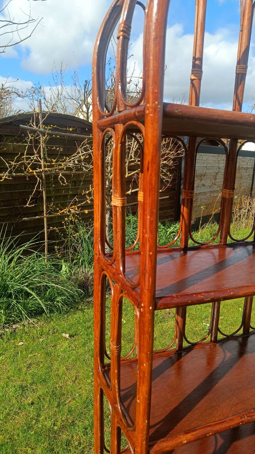 Shelves, rattan bookshelf