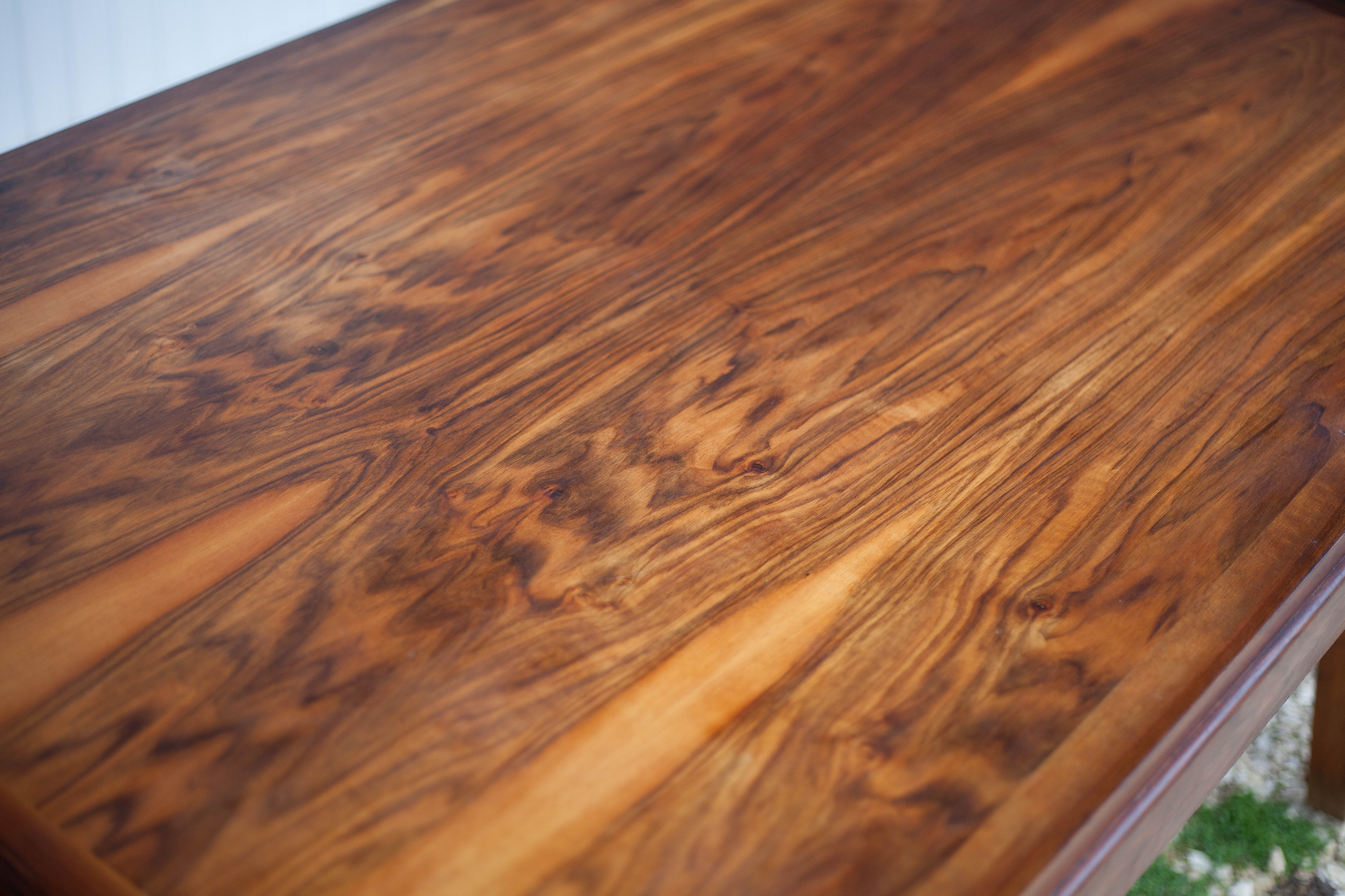 Art-Deco style wooden dining table
