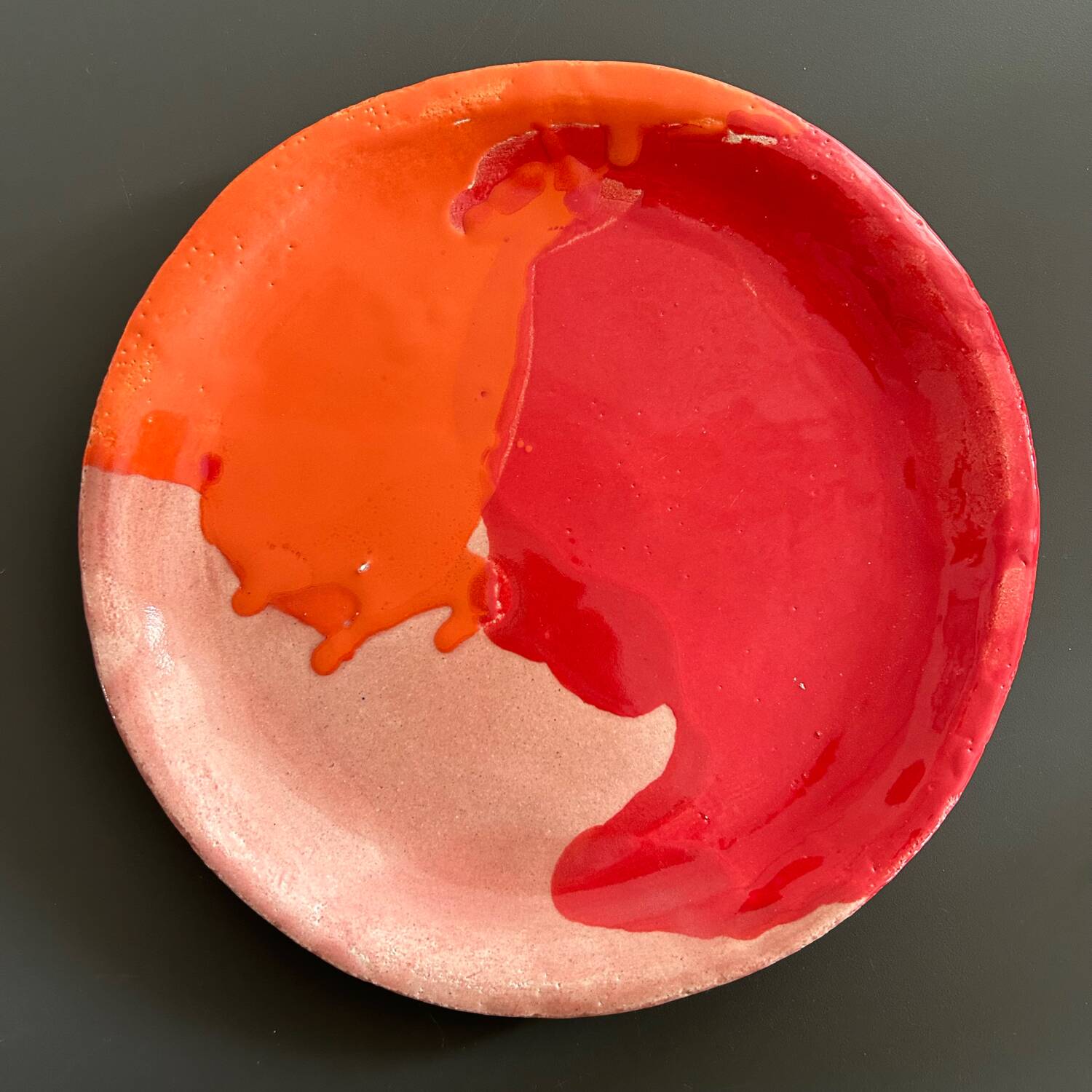 Handcrafted dish unique piece signed