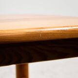 Pine dining set by Rainer Daumiller, Set of 7