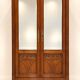 Two-door wardrobe – Art Nouveau – Solid oak – Bevelled mirrors