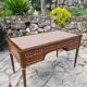 Double-sided mahogany flat desk in louis xvi style