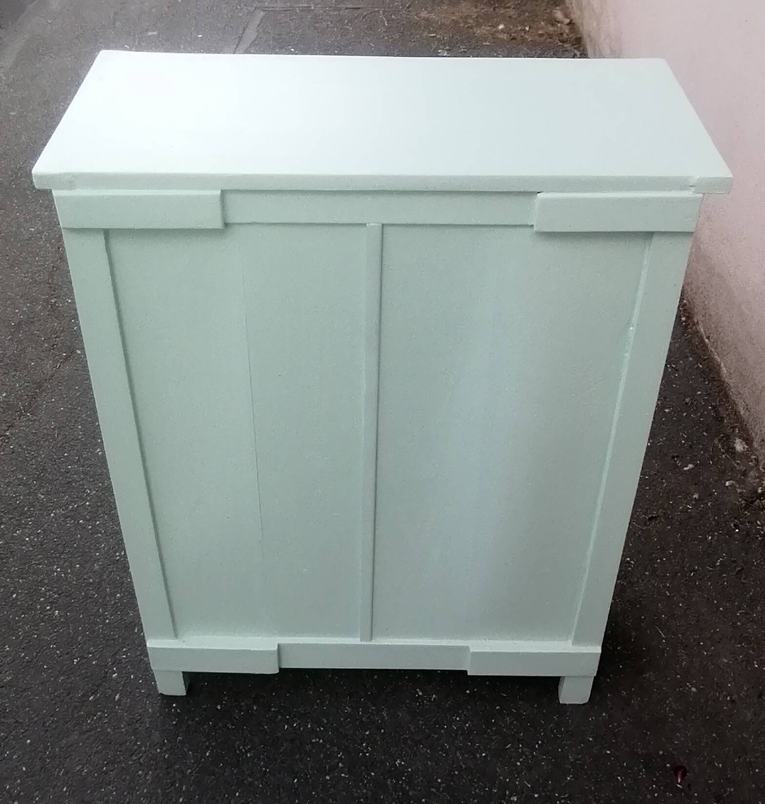 Vintage water green Parisian furniture from the 1940s