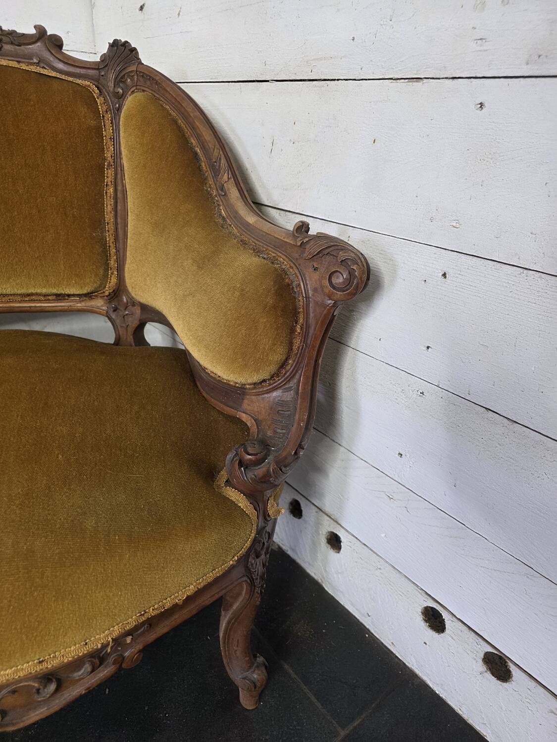 Paire de fauteuils marquise style Louis XV