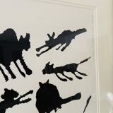 Original screenprint alan fletcher – "cats" – signed & numbered (59/100)