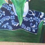 Canvas bouquet of flowers