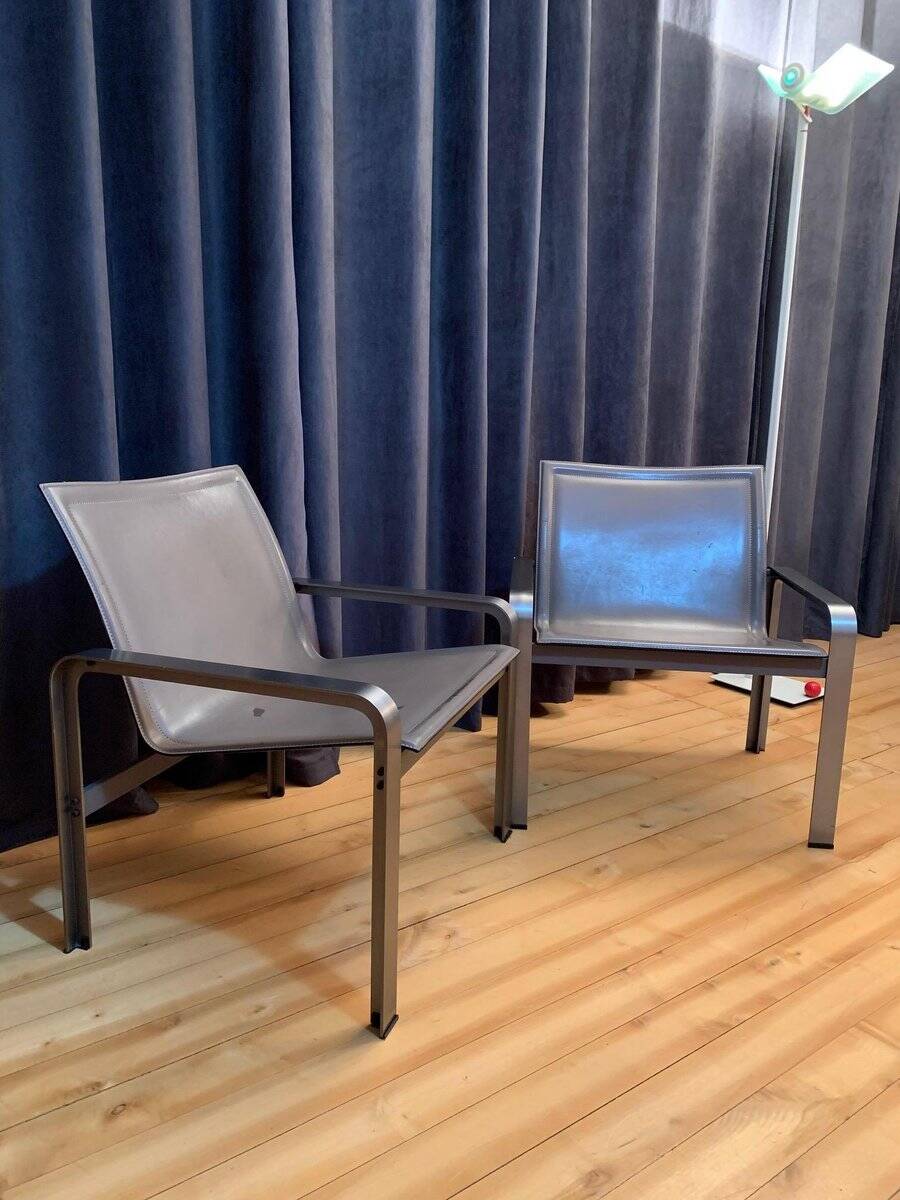Set of armchairs by Jacques Toussaint & Patrizia Angeloni for Matteo Grassi, 1970s