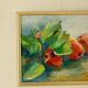 Original still life in oil on canvas from the mid-20th century – apples
