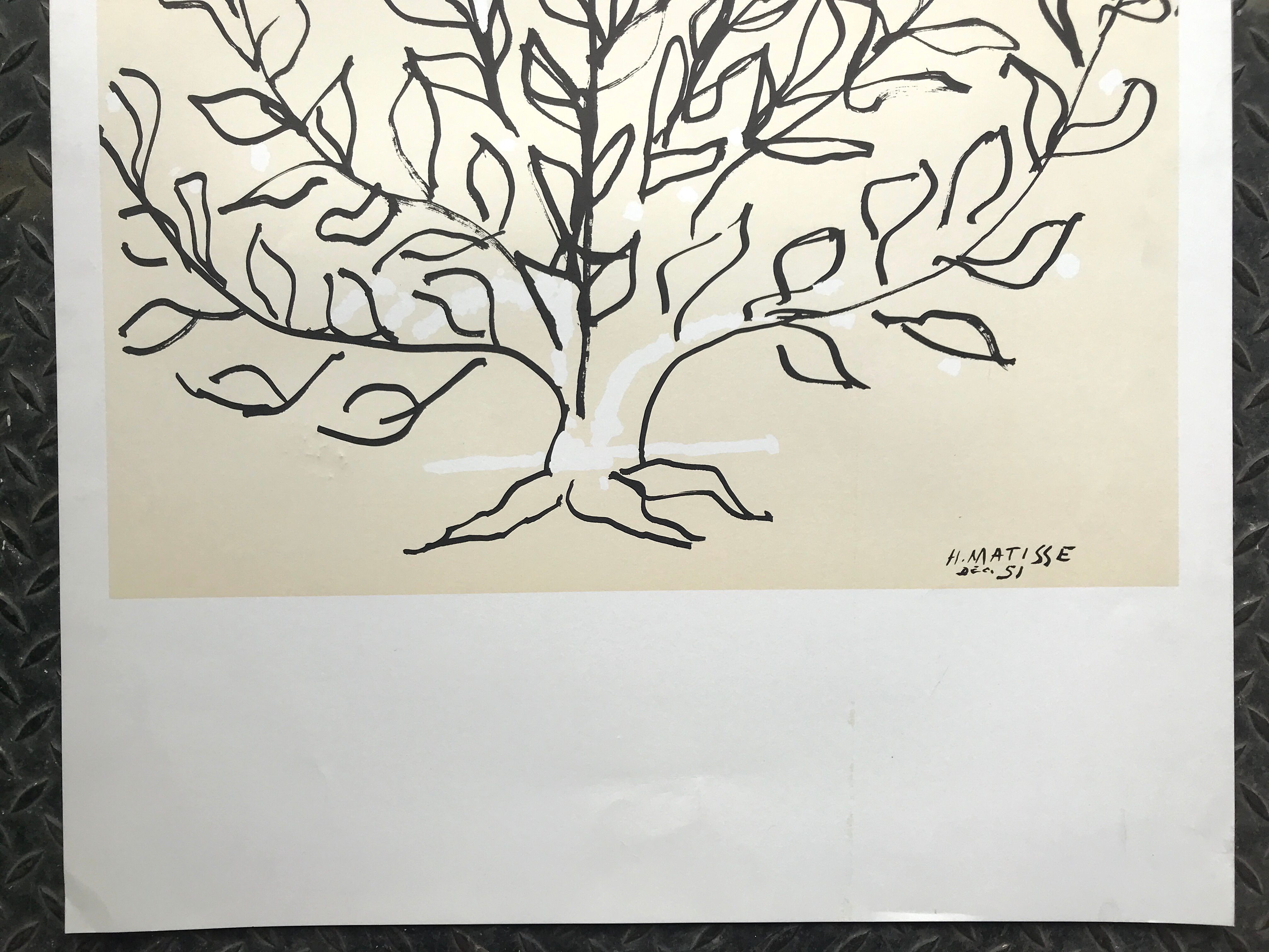 Lithograph by Henri Matisse, after Le Buisson, 1994