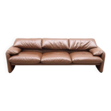 Maralunga Cassina leather sofa