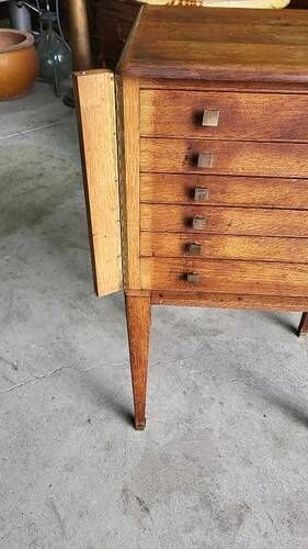 Meuble menagere art deco en chene