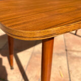 Scandinavian coffee table 1960 wood and ceramic