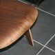 Chaise siège eames LCW walnut herman miller noyer