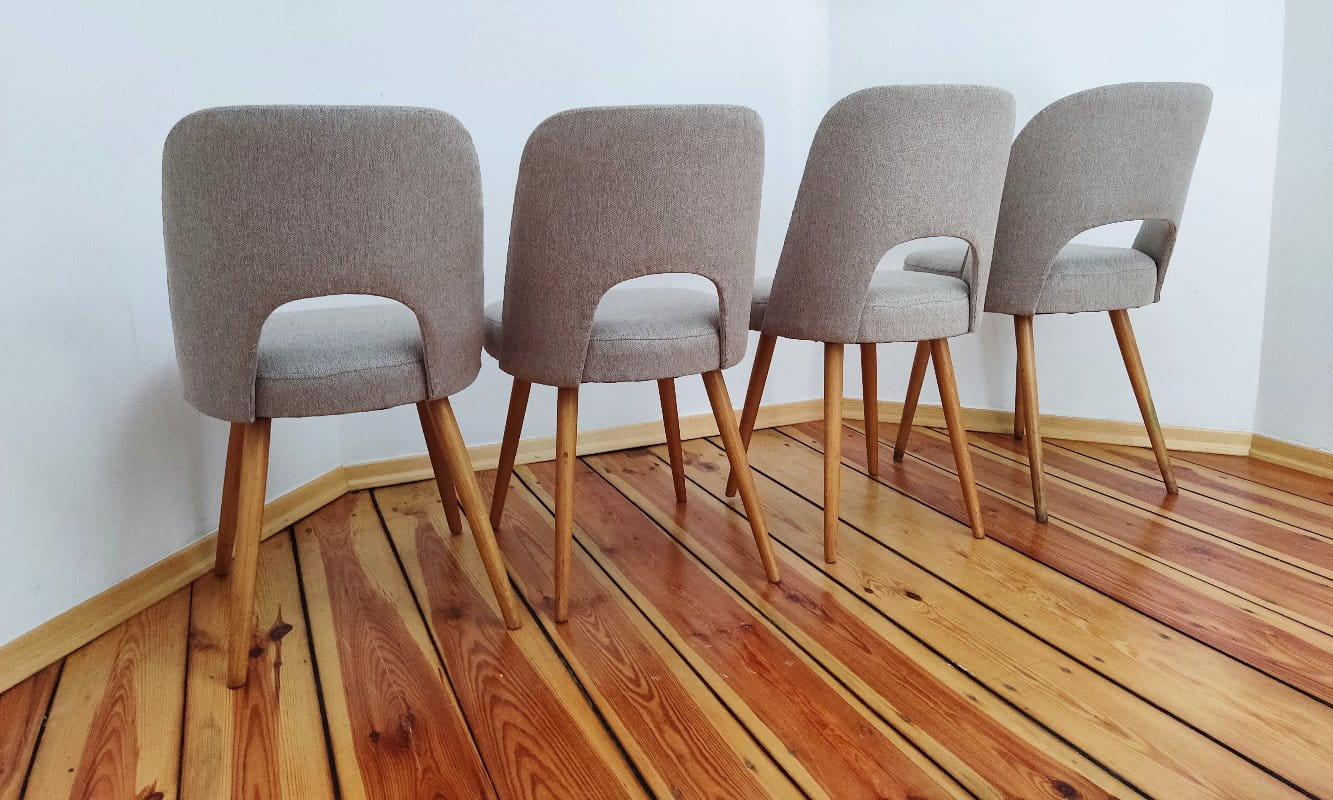 Set of Four Chairs by O. Haerdtl for TON, Czechoslovakia, 1960s