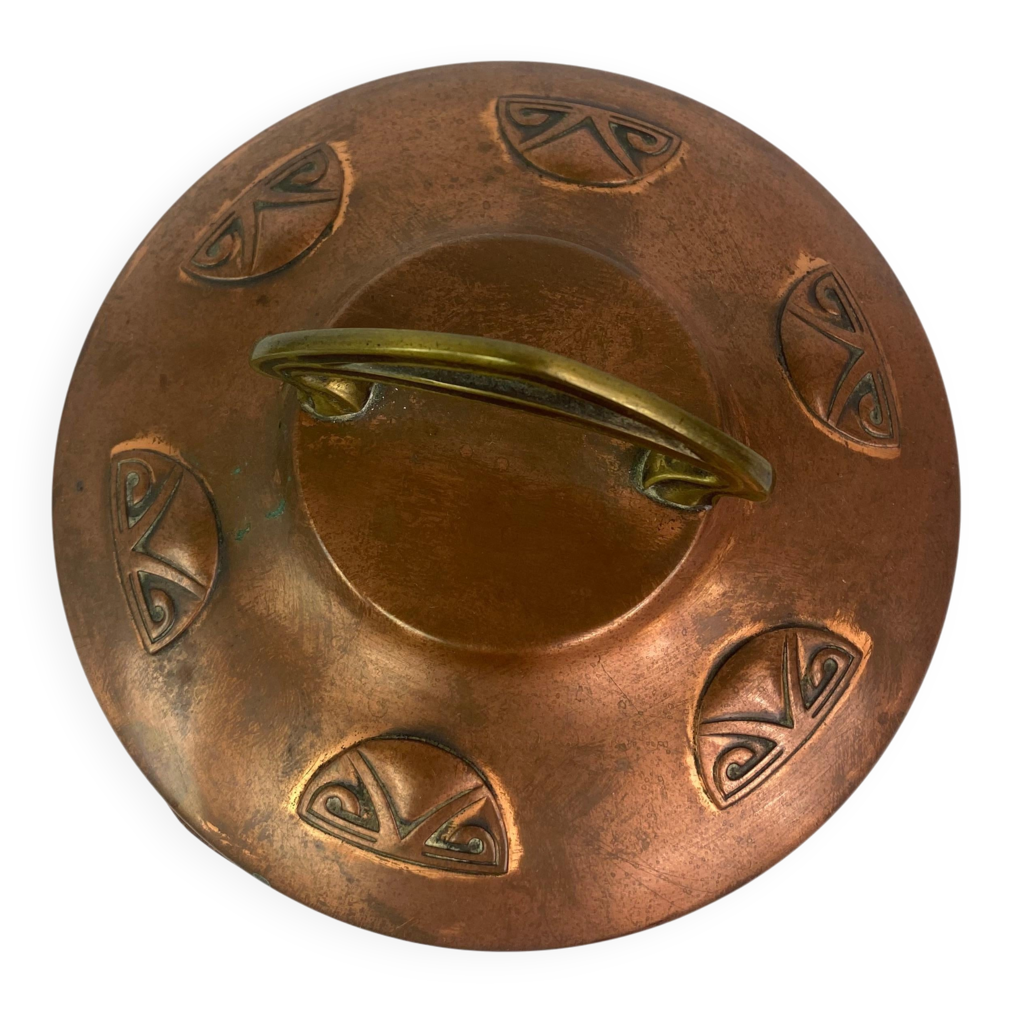 Very rare Jugendstil butter dish by Joseph Maria Olbrich for WMF.