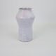 White-pink glazed ceramic vase